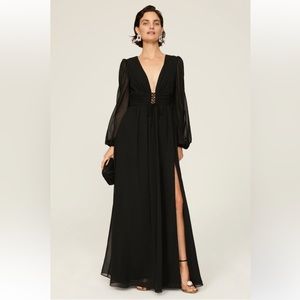 IEENA FOR MAC DUGGAL black tie waist gown - size 14